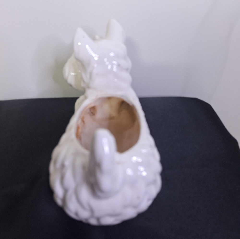Wales Ceramic Scottie Dog Planter 7.5" long X 5" wide - Picture 2 of 5